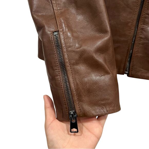 NEW NWT Reformation The Collection Aimee Leather Jacket - Picture 8 of 14